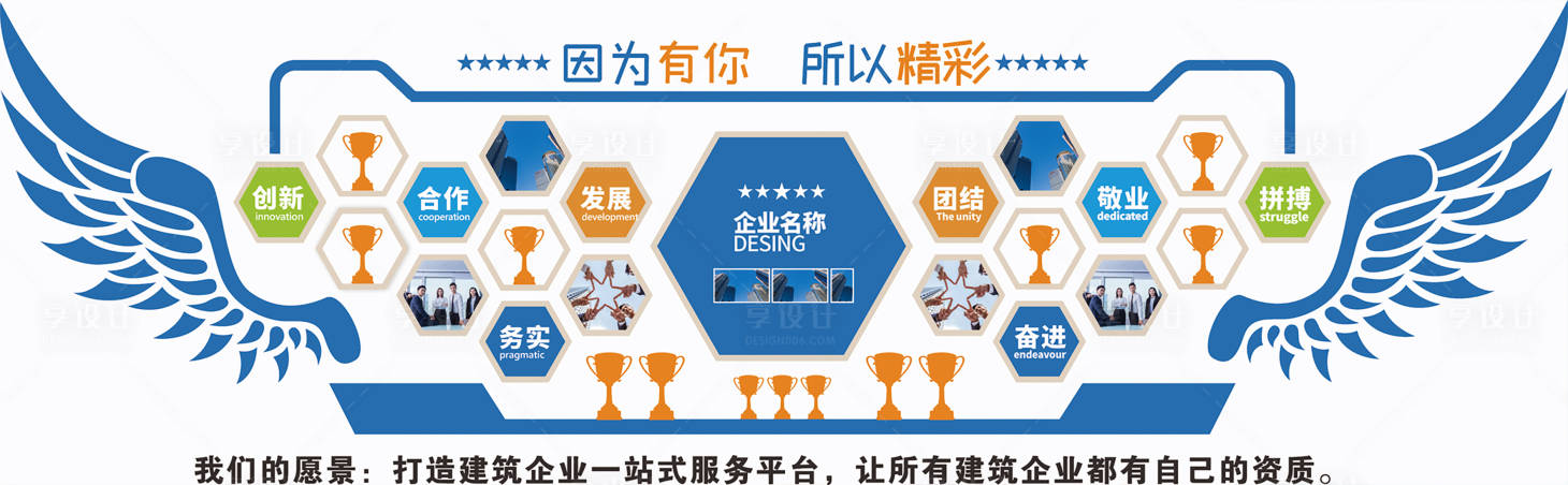 源文件下载【企业文化墙】编号：32130004599725025