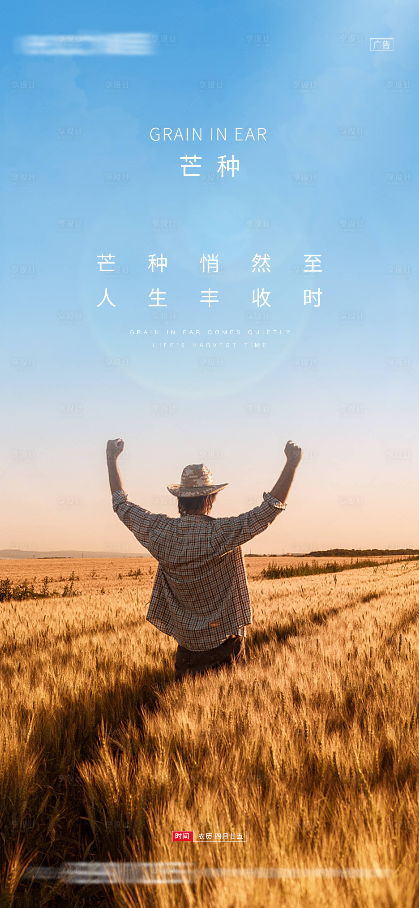 源文件下载【享设计】搜索编号：62020004924276707【地产二十四节气芒种海报】