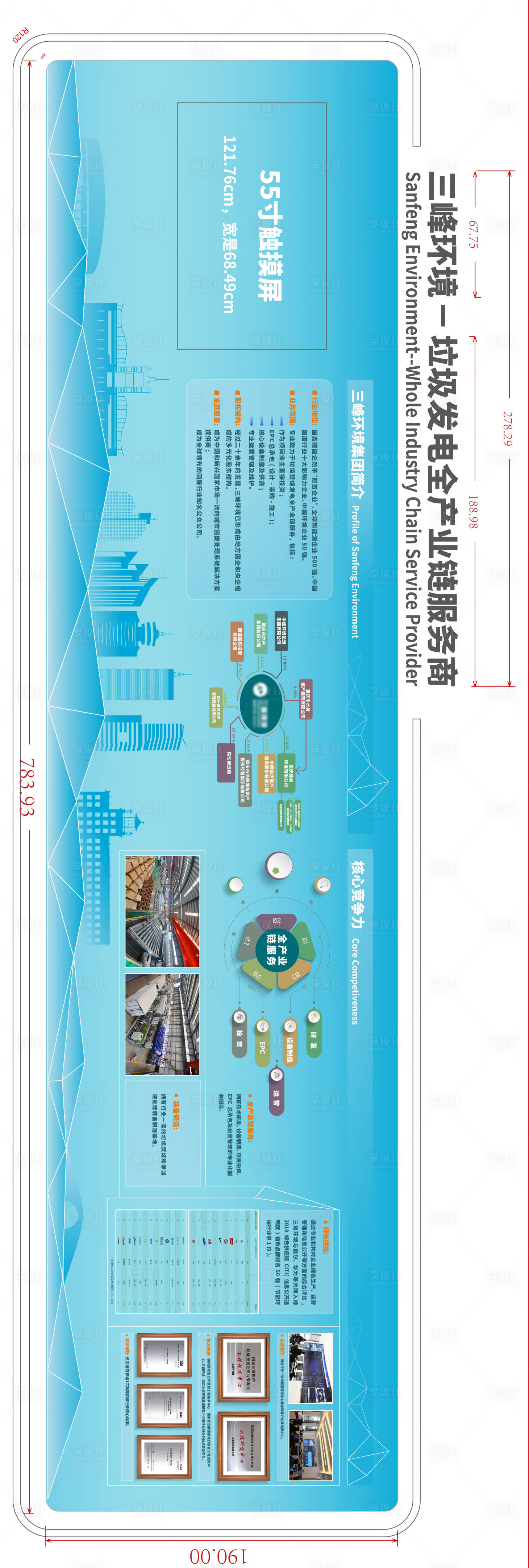 源文件下載【享設計】搜索編號：67530004688222747【垃圾分類集團簡介廣告展板】