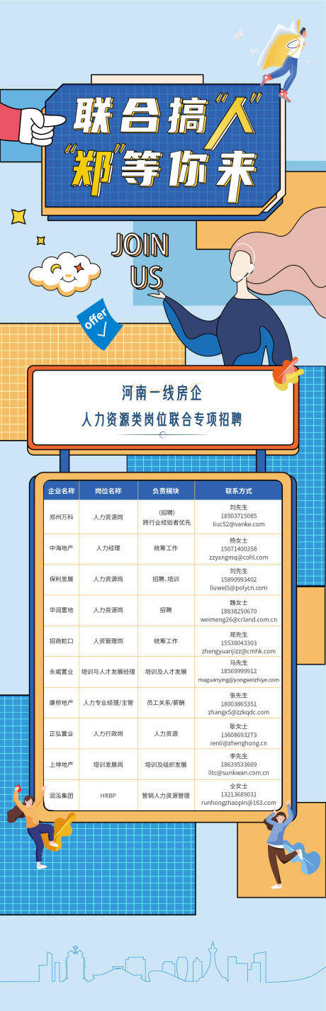 源文件下载【房企联合招聘长图海报】编号：97610004922238119