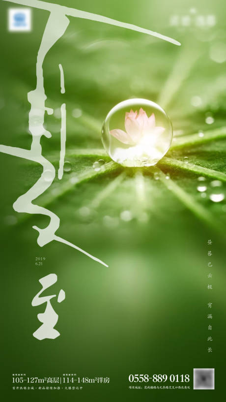 源文件下载【地产夏至节气单图海报】编号：29360004854307546