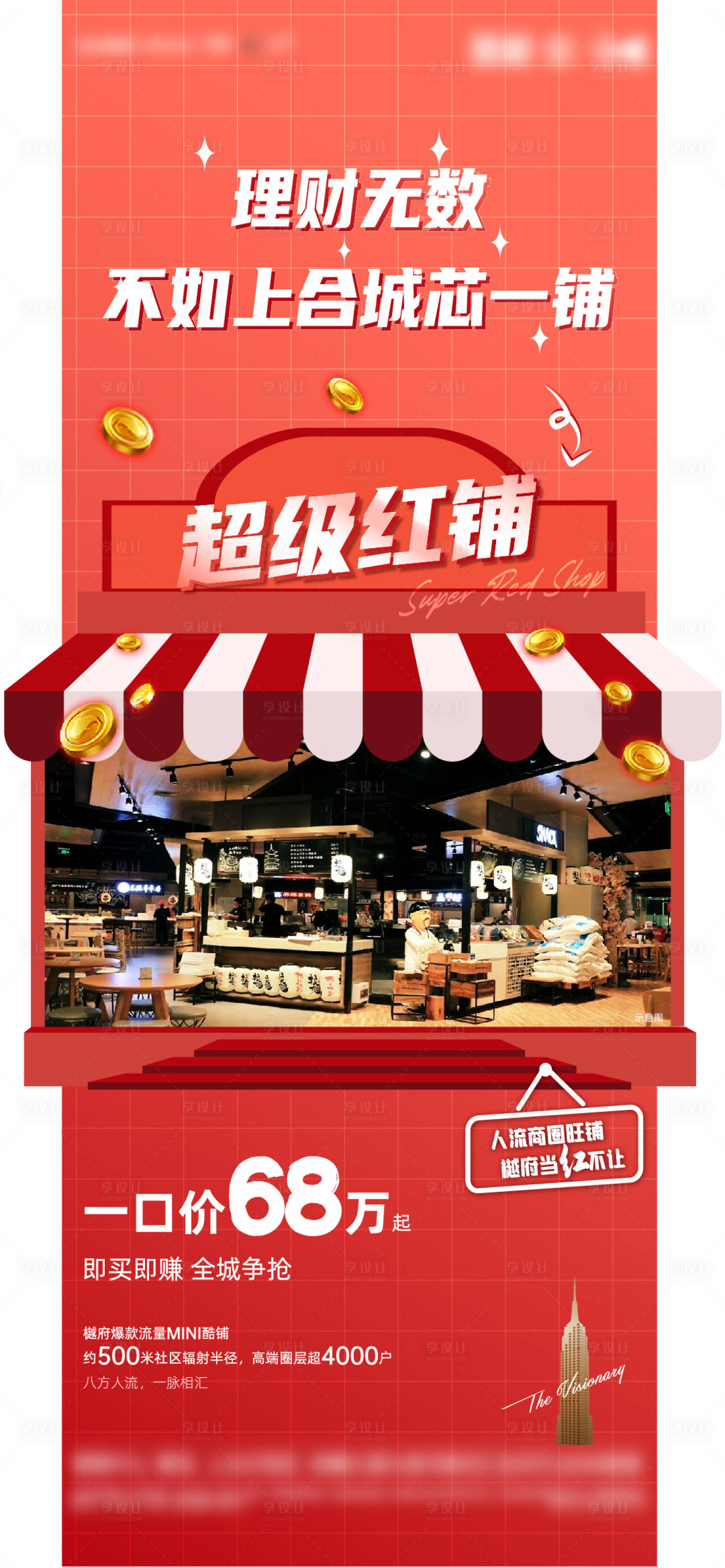 源文件下载【享设计】搜索编号：33730004665933274【地产商业商铺旺铺海报】