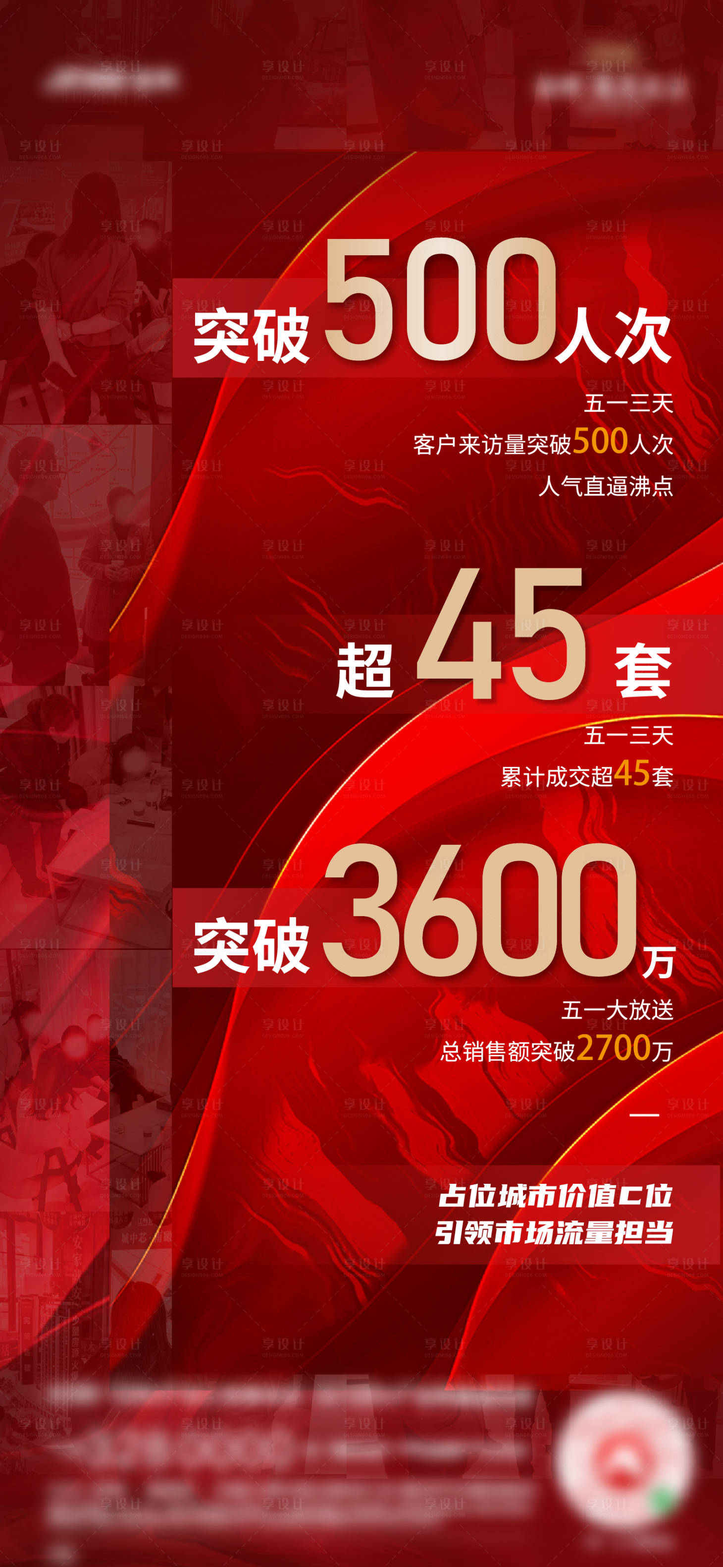 源文件下载【地产红金热销海报】编号：91090004798268950