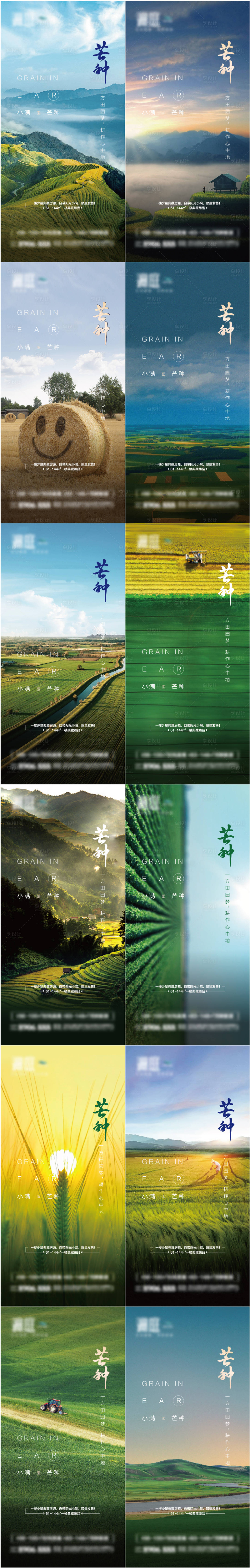 源文件下載【芒種小滿節氣海報】編號：55840004553316797