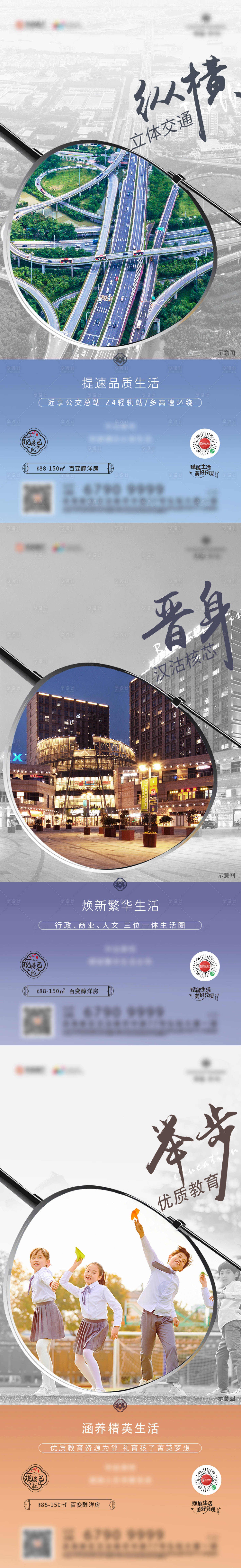 源文件下载【地产价值点系列海报】编号：25890004567495685