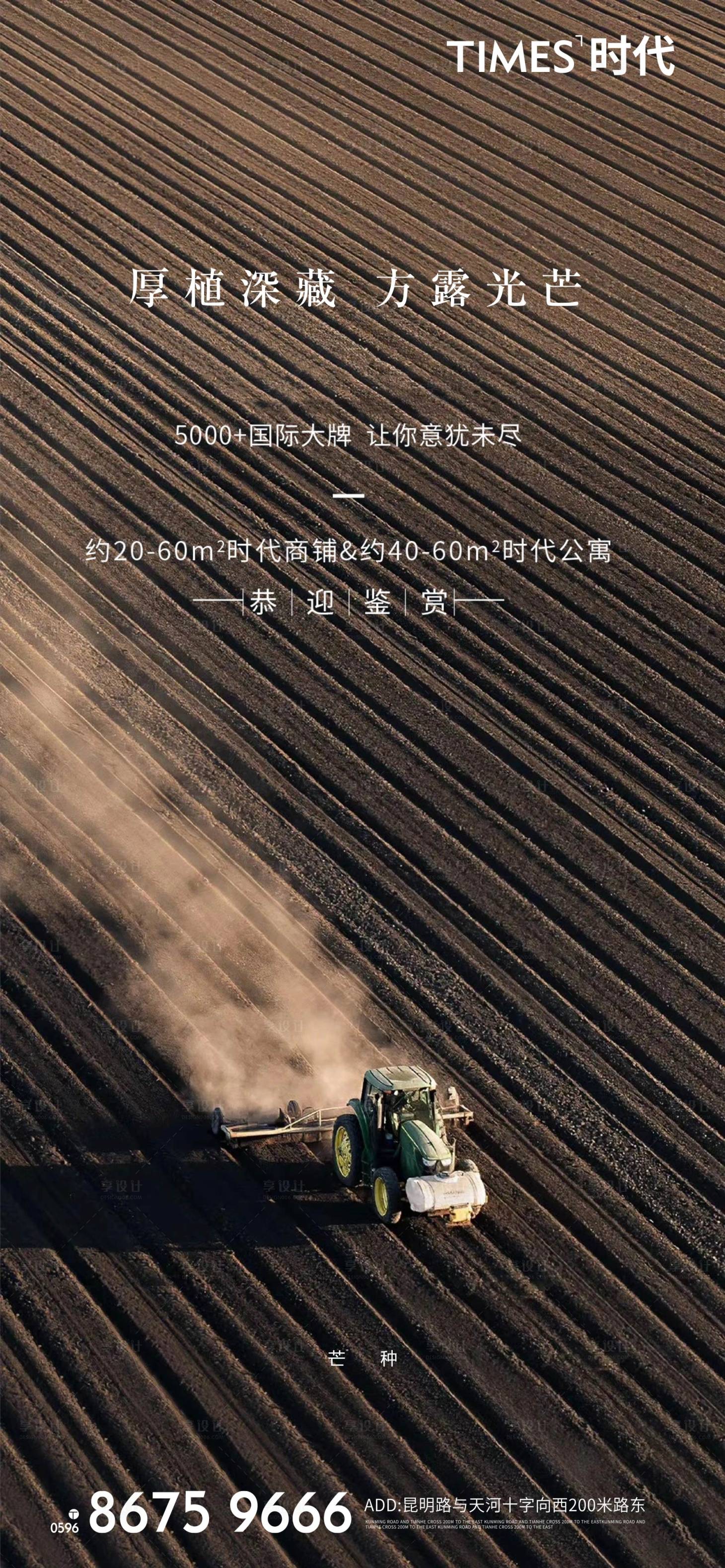 源文件下载【享设计】搜索编号：54510004678505252【地产芒种节气海报】
