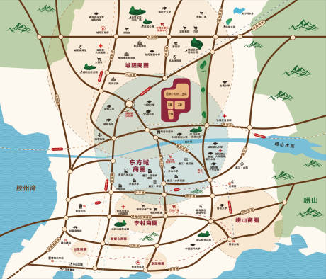 源文件下载【项目商圈配套区位图】编号：87040004879269531