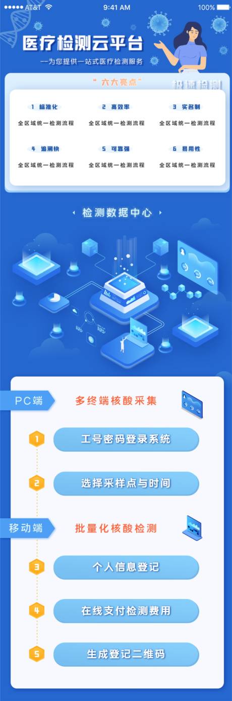 源文件下载【享设计】搜索编号：96700004812689449【在线医疗检测云平台操作界面】