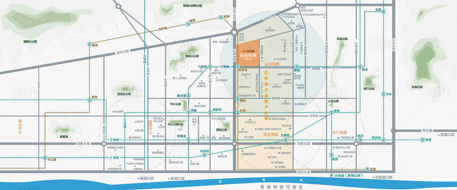 源文件下载【地产深圳项目区位图】编号：20210526115637404