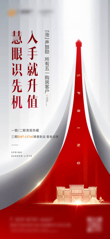 源文件下载【涨价房地产大气海报】编号：88010004577082228