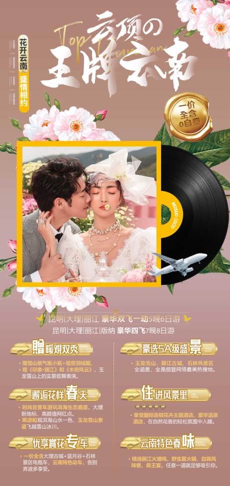源文件下載【享設計】搜索編號：37400004663621092【王牌云南旅游海報】