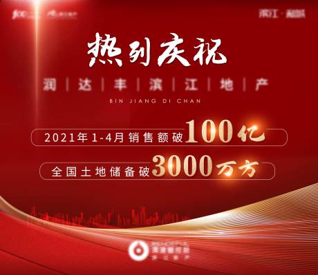 源文件下载【红色喜庆地产热销海报】编号：89480004508395072
