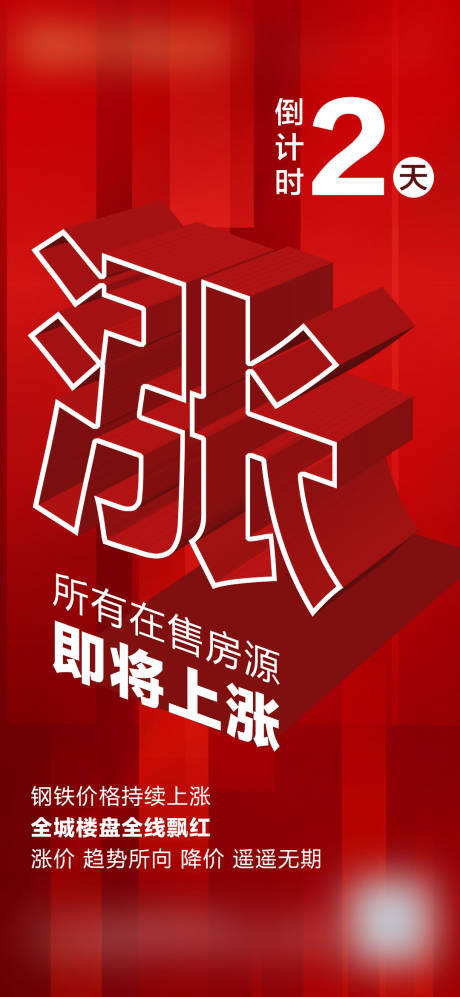 源文件下载【地产涨价海报】编号：38190004705847362