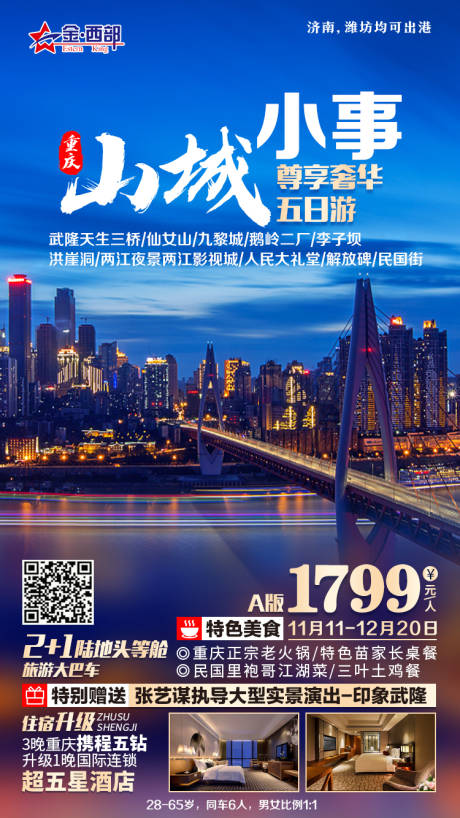 源文件下载【山城小事重庆旅游海报】编号：98750004828601412