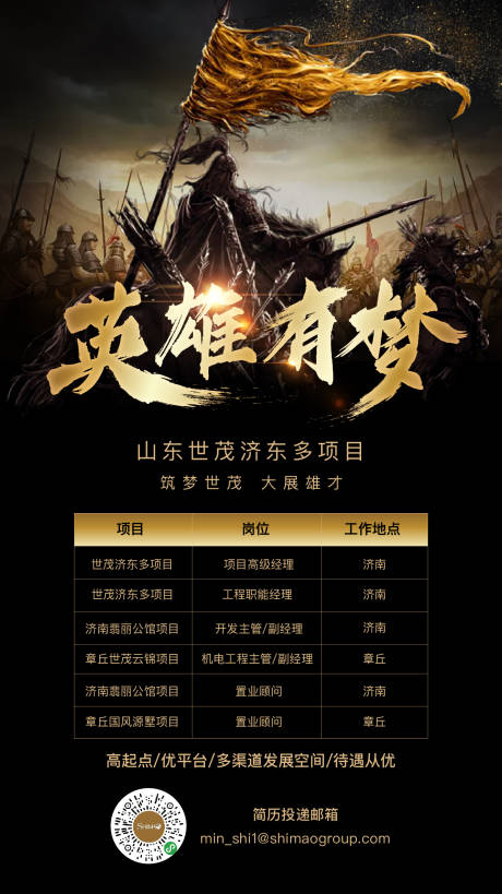 源文件下载【地产招聘海报】编号：81340004883303099
