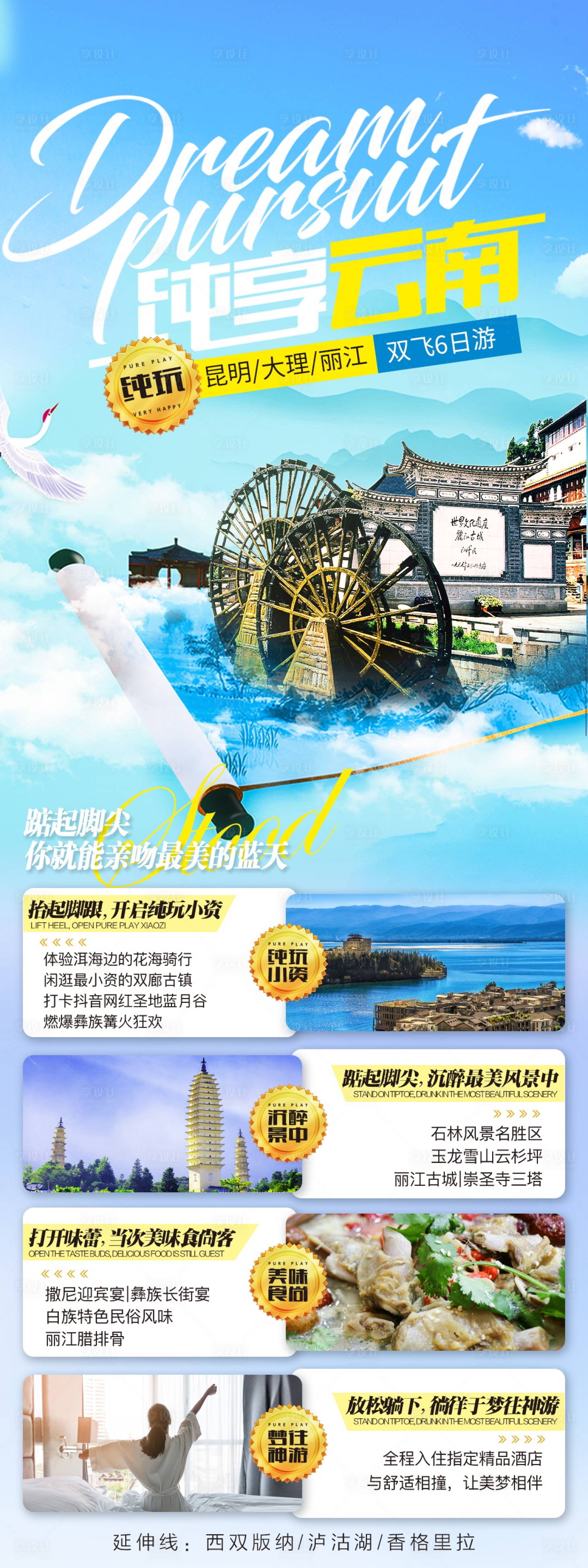 源文件下载【云南旅游海报长图】编号：52150004655603924