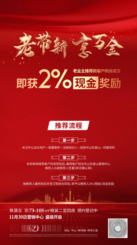 源文件下載【享設計】搜索編號：84060004533555508【老帶新地產海報】