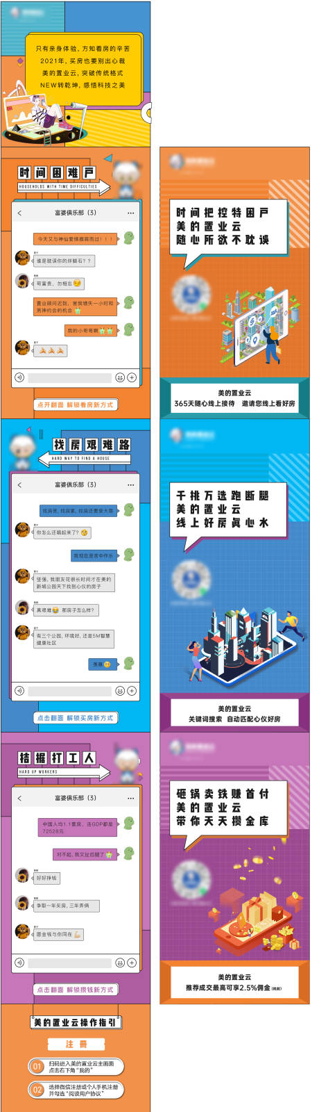 源文件下载【地产置业云对话插画长图】编号：30440004680461371