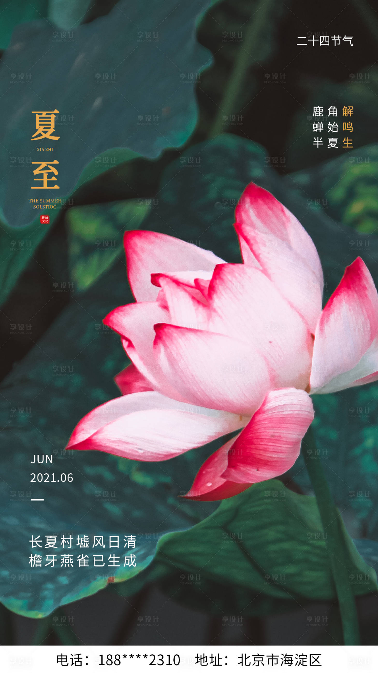 源文件下载【夏至节气海报】编号：77750004784145051