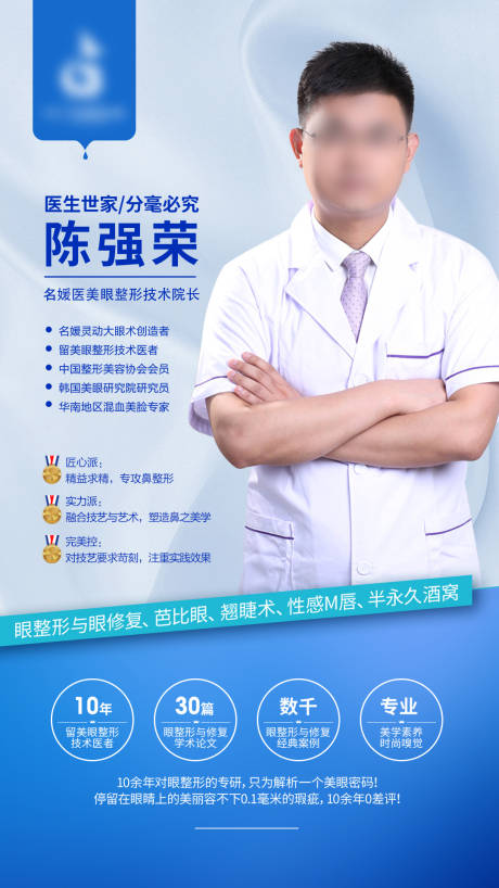 源文件下载【医美专家简介海报】编号：86910005291823169