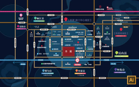 源文件下載【享設計】搜索編號：33320005270788301【區位圖】
