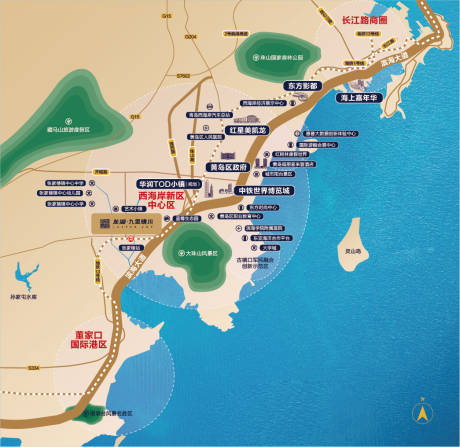 源文件下载【西海岸配套商圈地图】编号：31840005051378520