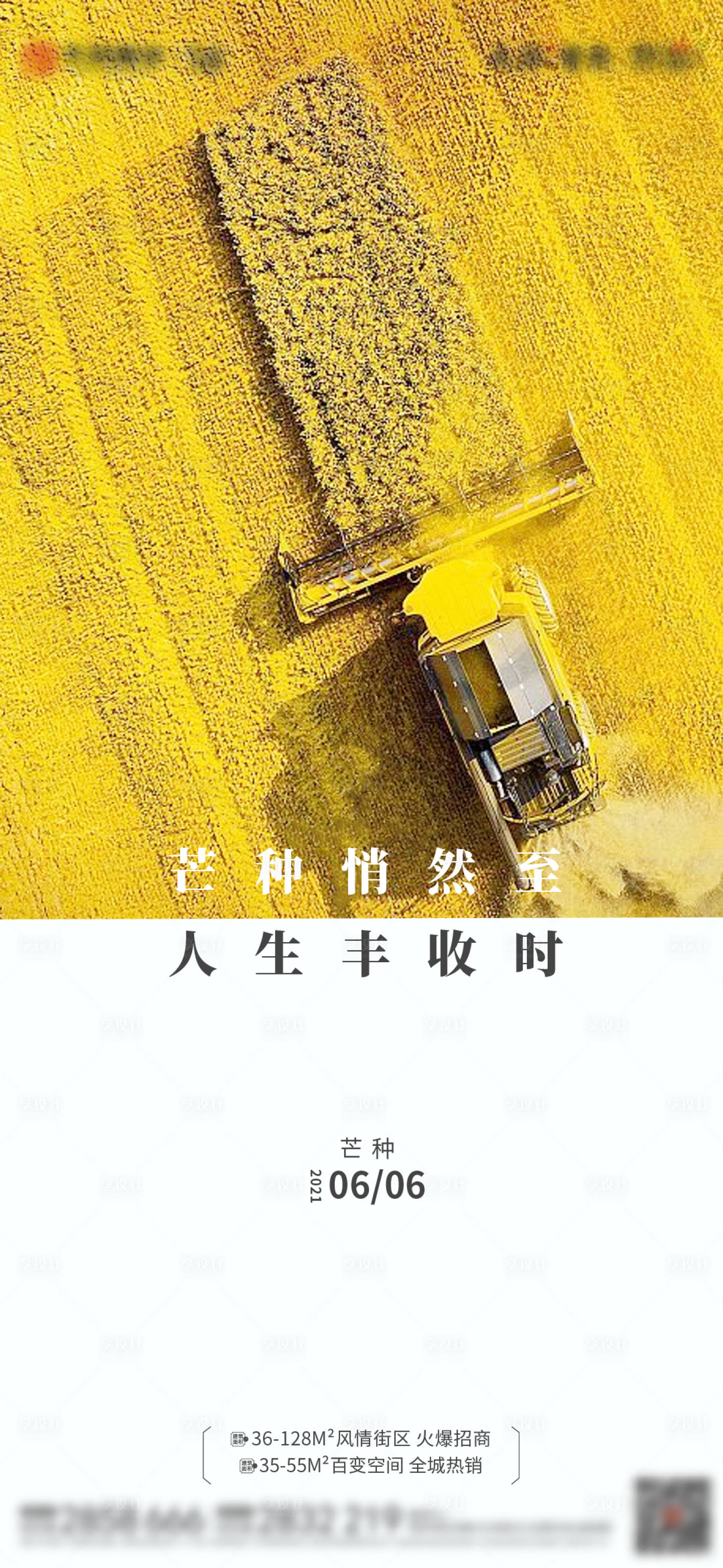 源文件下載【享設計】搜索編號：75110004940103812【地產芒種價值點海報】