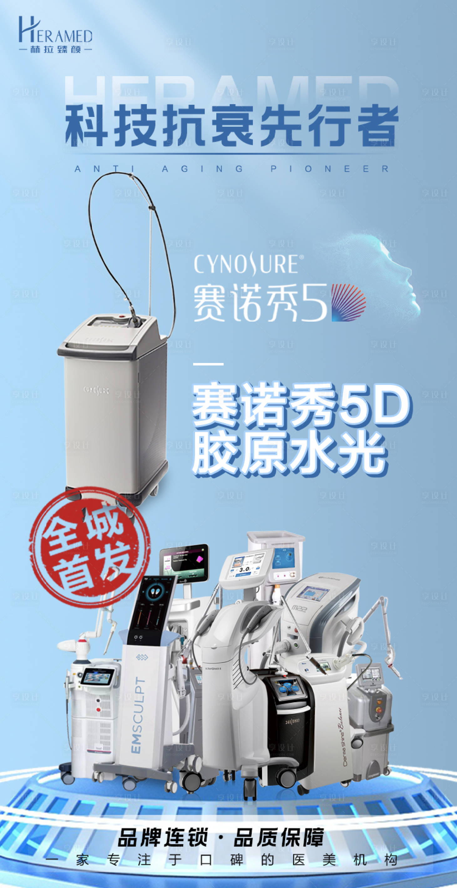 源文件下載【享設計】搜索編號：54050004932779516【醫美儀器海報】