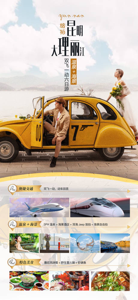 源文件下载【昆明大理丽江旅拍旅游长图海报】编号：67030005208717629