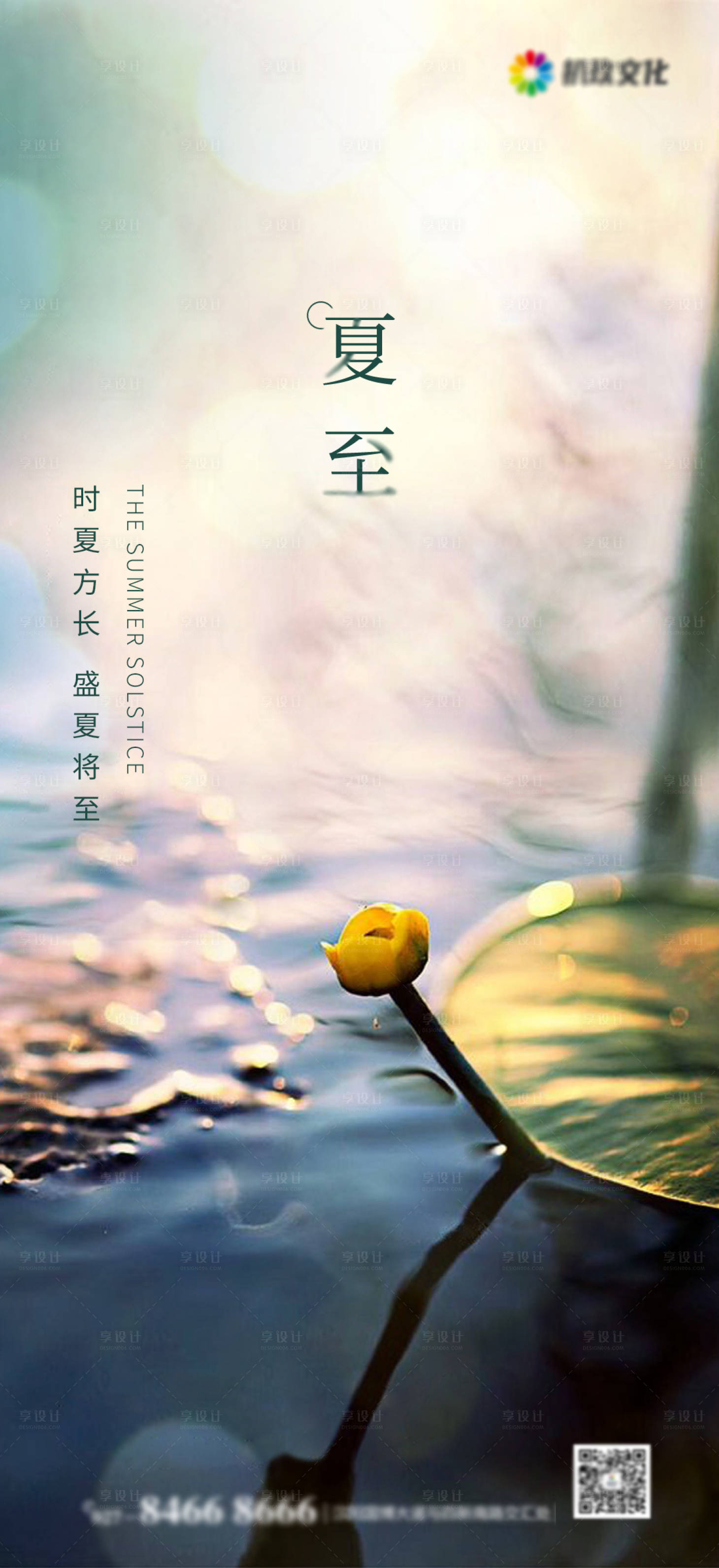源文件下载【地产二十四节气夏至节气海报】编号：55600005159487060