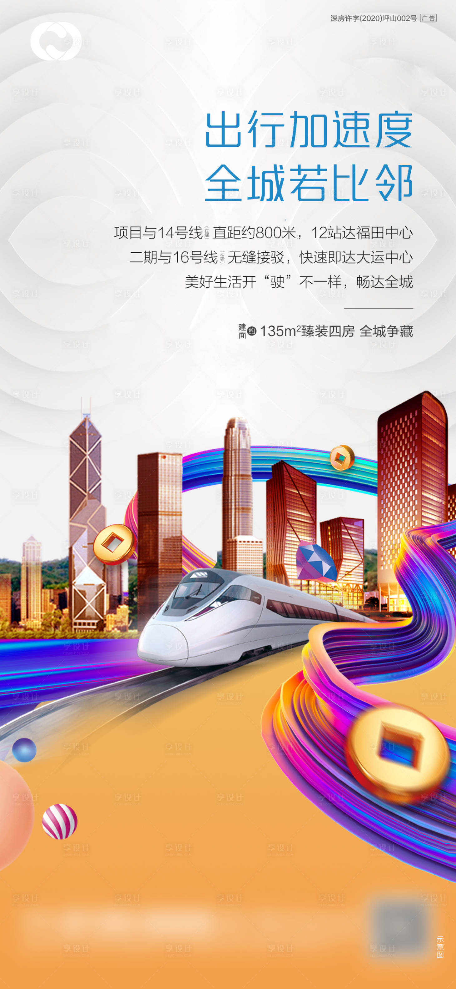 源文件下載【享設計】搜索編號：96830005189329082【商業地產熱銷海報價值刷屏開盤公寓】