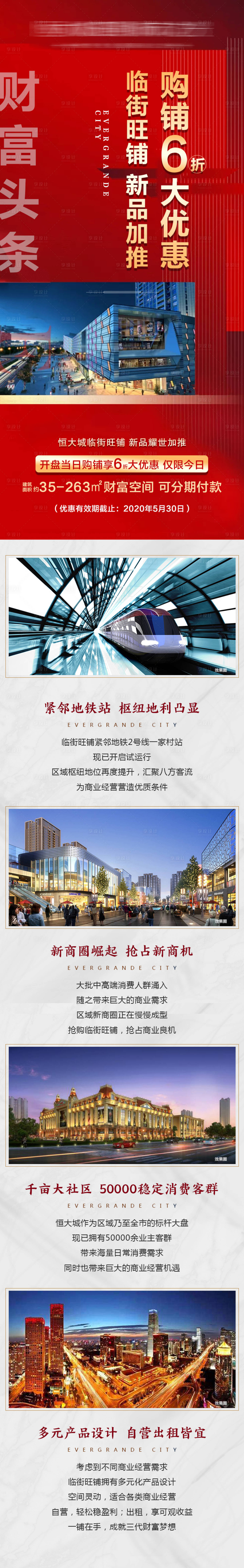 源文件下载【享设计】搜索编号：86070005217252234【房地产加推商铺H5专题设计】