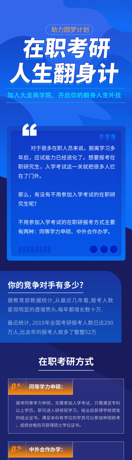 源文件下载【蓝色在职考研人才教育培训专题设计】编号：20210625011144546