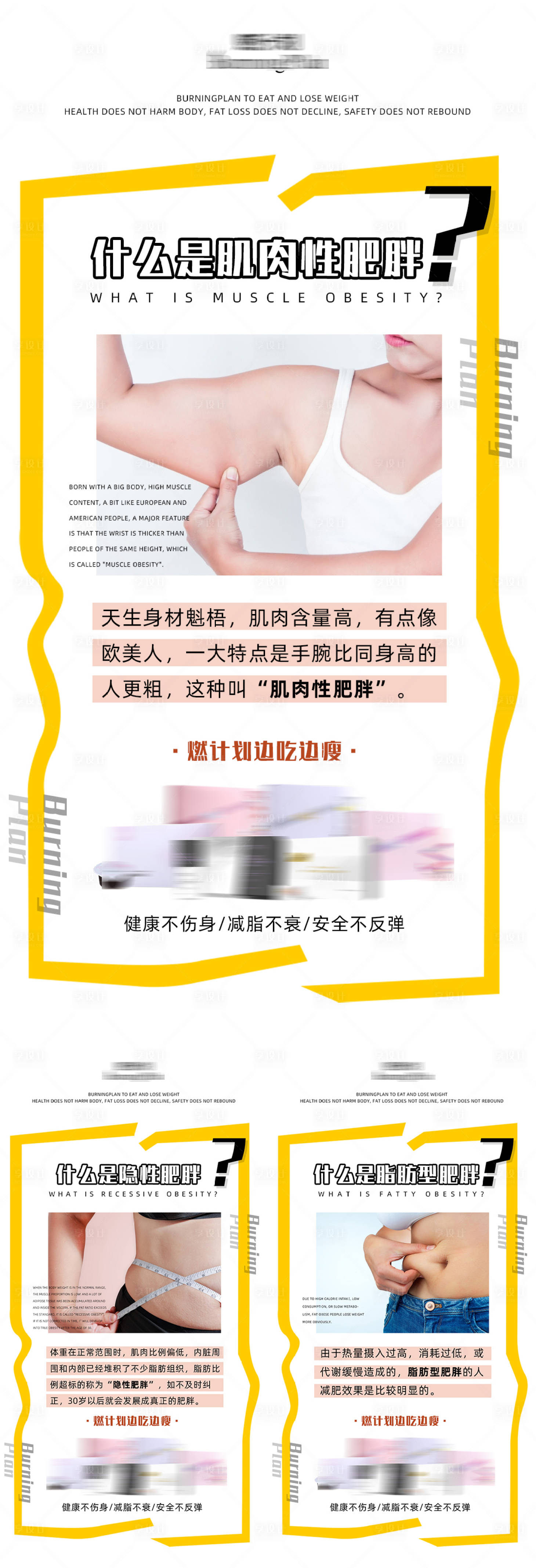 源文件下载【享设计】搜索编号：23720004983898863【减肥产品功效小知识系列海报】