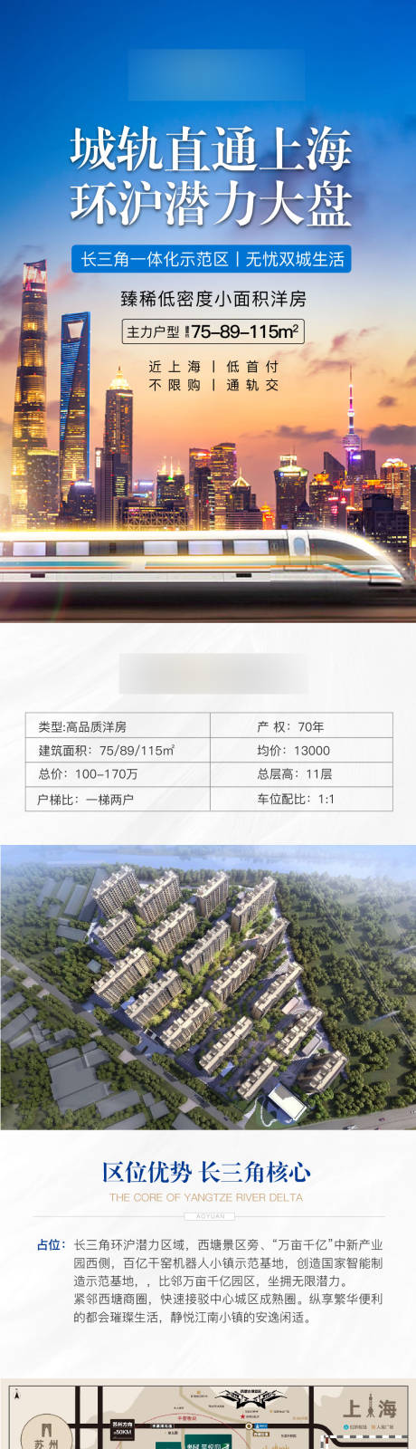 源文件下载【房地产住宅区域配套长图】编号：20210519115734793