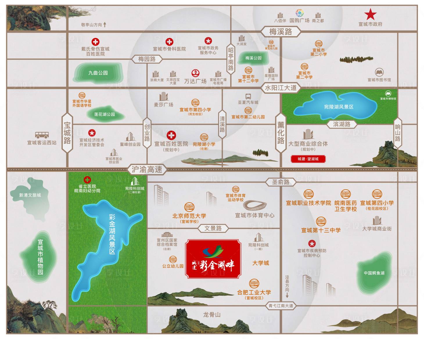 源文件下載【享設(shè)計】搜索編號：92470005063323487【房地產(chǎn)區(qū)位圖廣告展板】