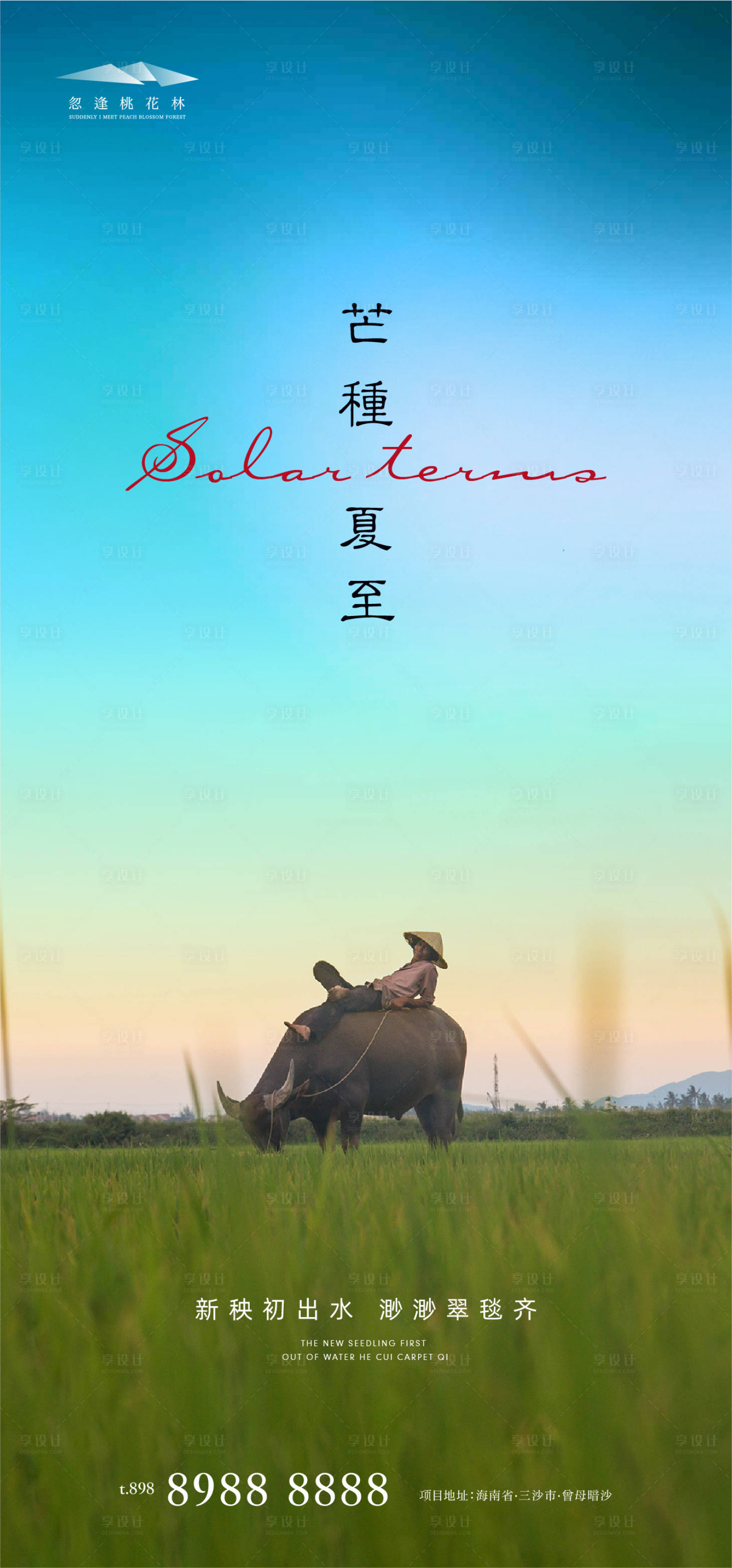 源文件下載【享設計】搜索編號：95720004965658273【芒種夏至節氣海報】