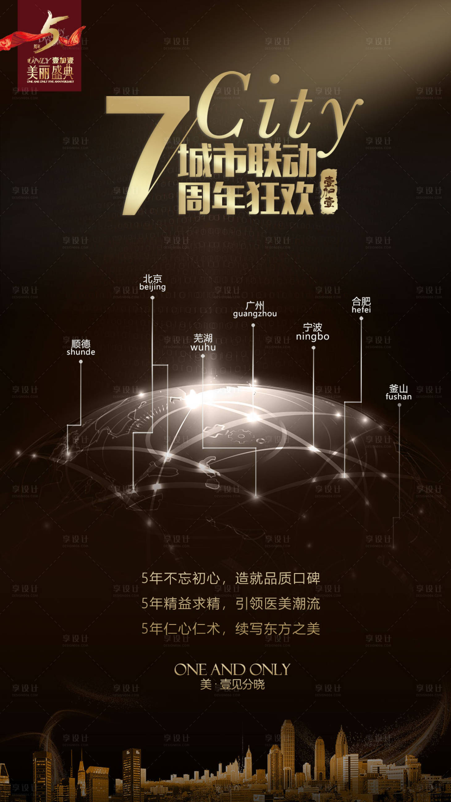 源文件下載【享設計】搜索編號：87880005327776234【周年狂歡大氣預熱海報】