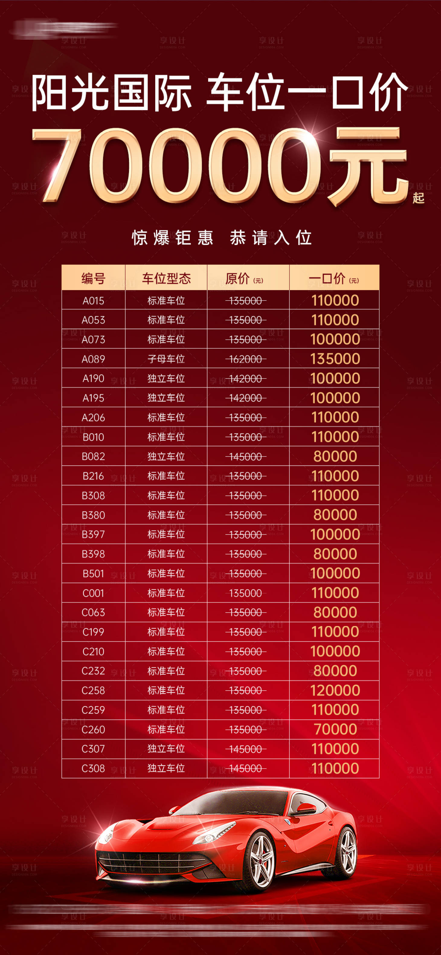 源文件下載【一口價(jià)車(chē)位海報(bào)】編號(hào)：33750005315931739
