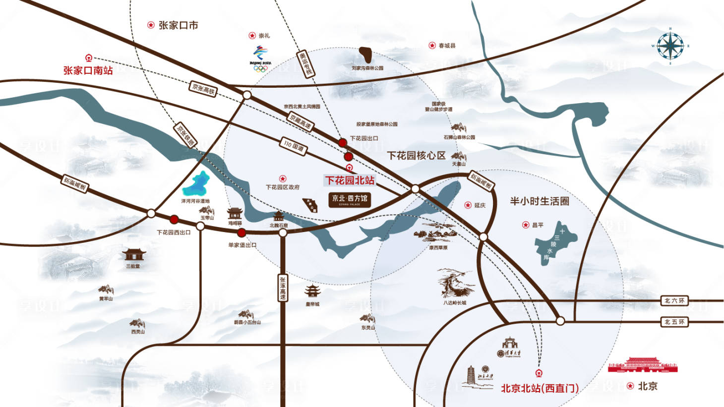 源文件下載【享設計】搜索編號：76070005024792460【房地產區位圖】