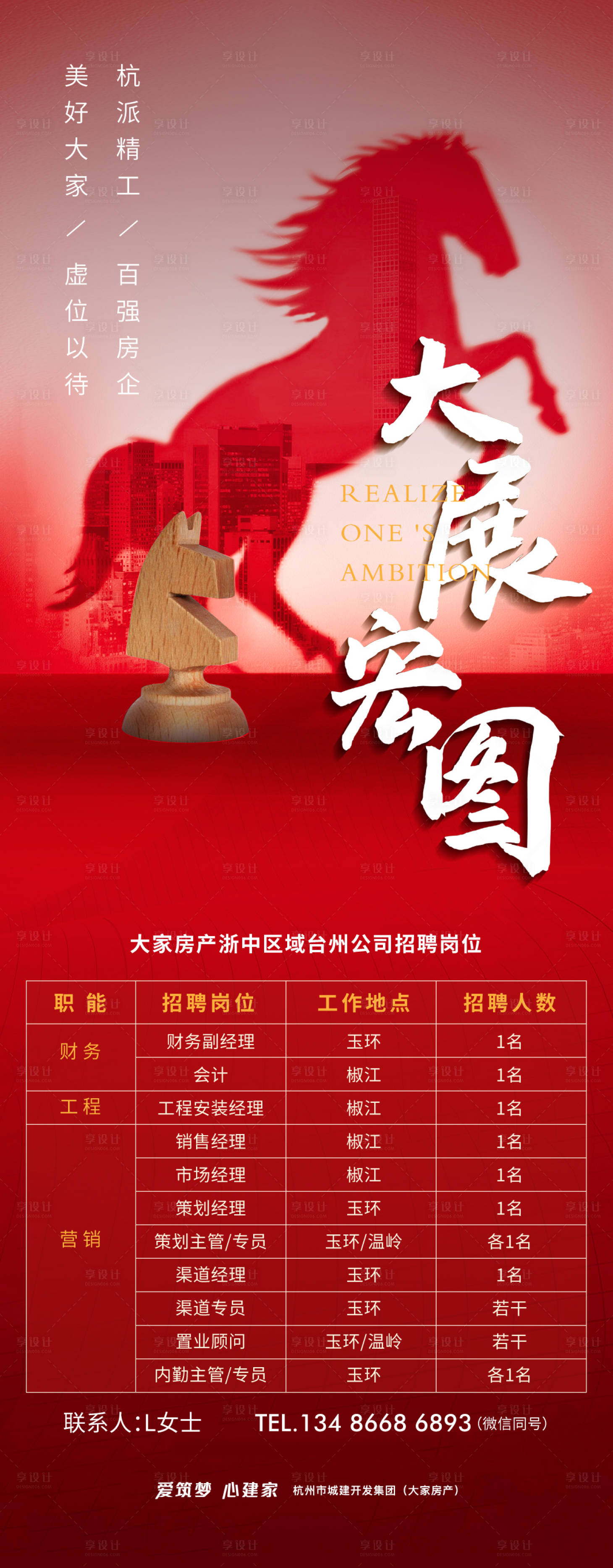 源文件下载【享设计】搜索编号：22330004992248131【地产招聘海报】