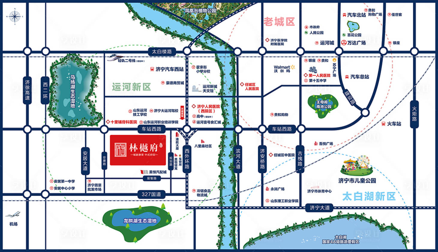 源文件下载【享设计】搜索编号：99480005213674378【区位图 地产区位图】