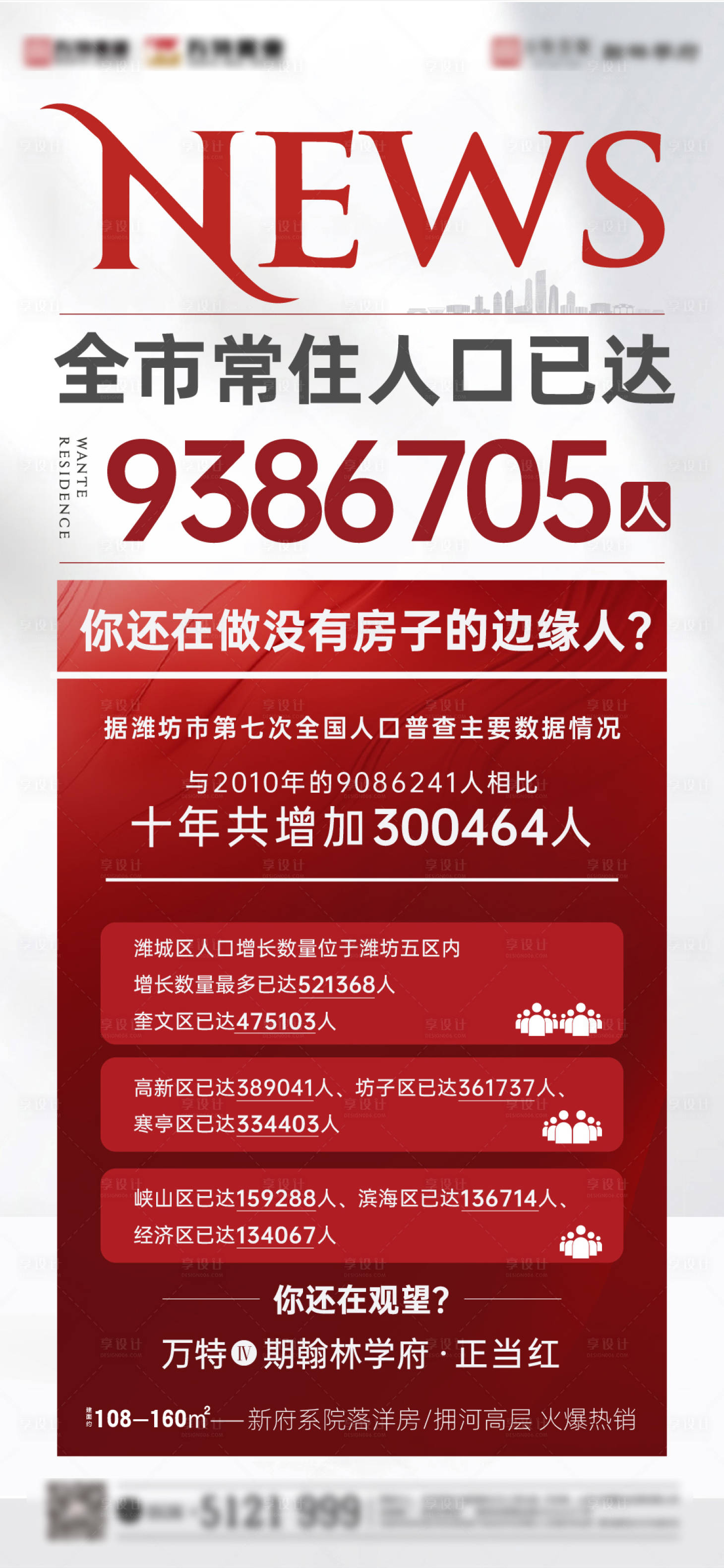 源文件下載【享設計】搜索編號：10610005090906726【地產人口大字報海報】