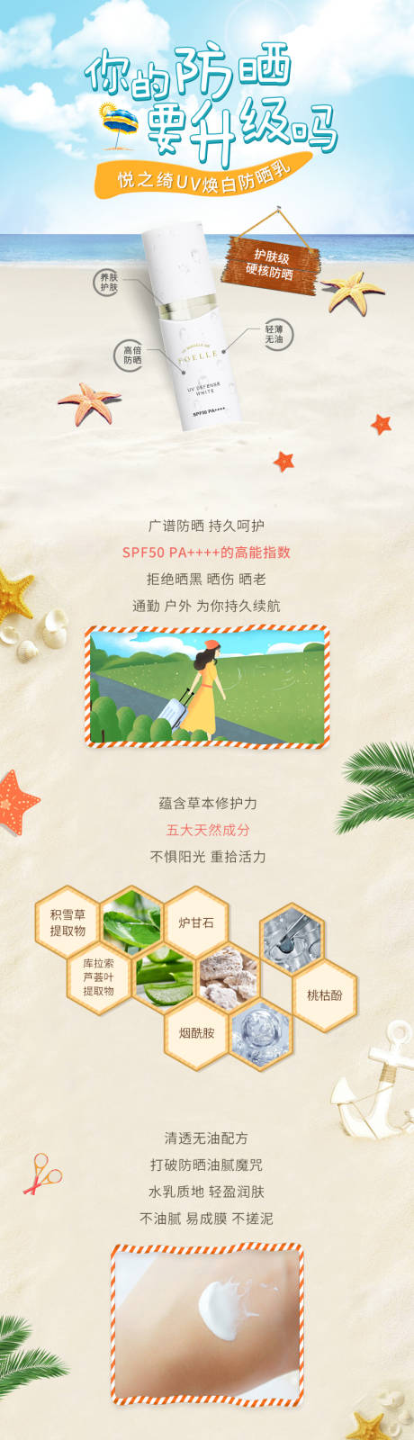 源文件下载【夏季防晒霜长图】编号：56960005353626084
