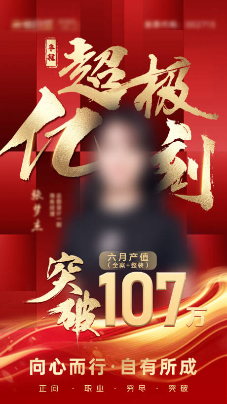 源文件下载【Q2产值冲刺海报】编号：32340004963787851