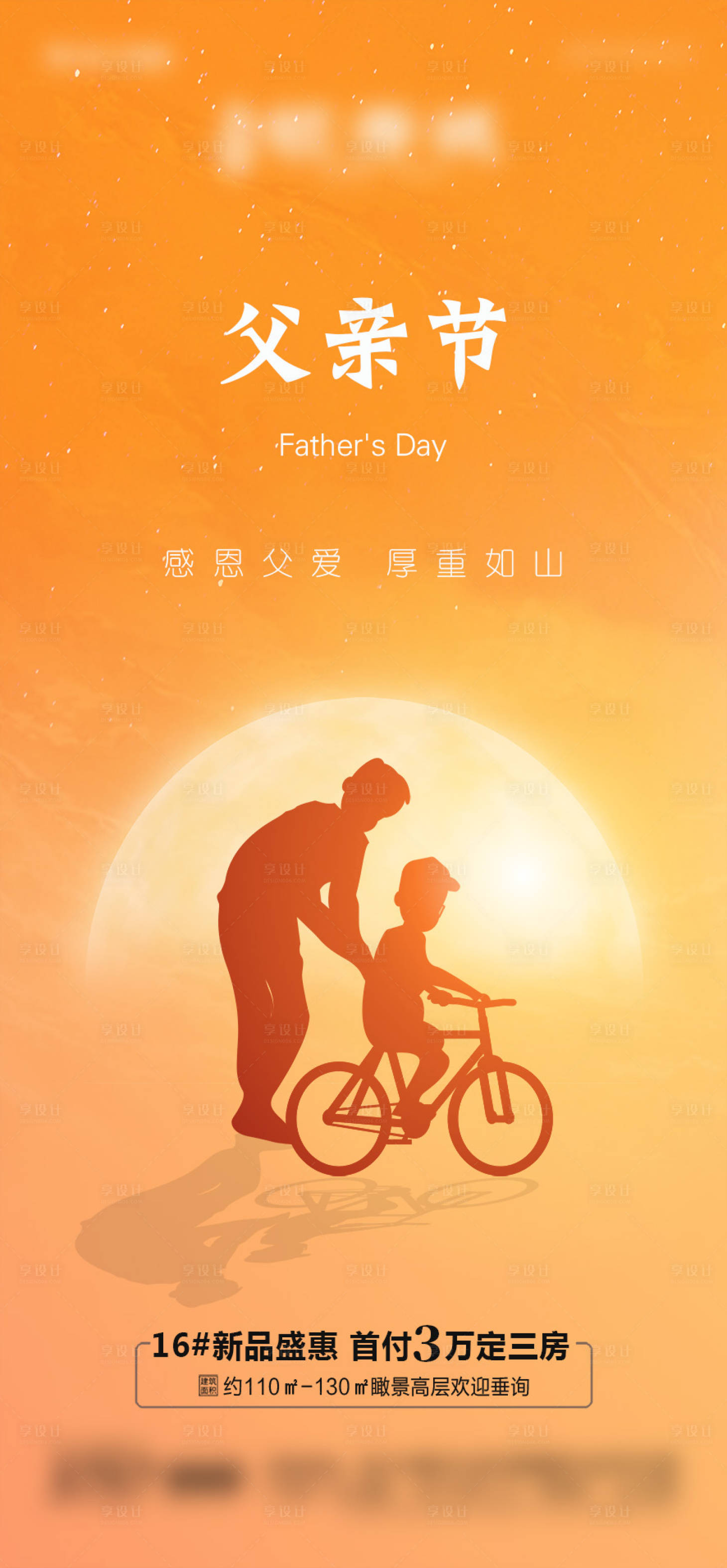源文件下载【地产父亲节海报】编号：84870005103665665