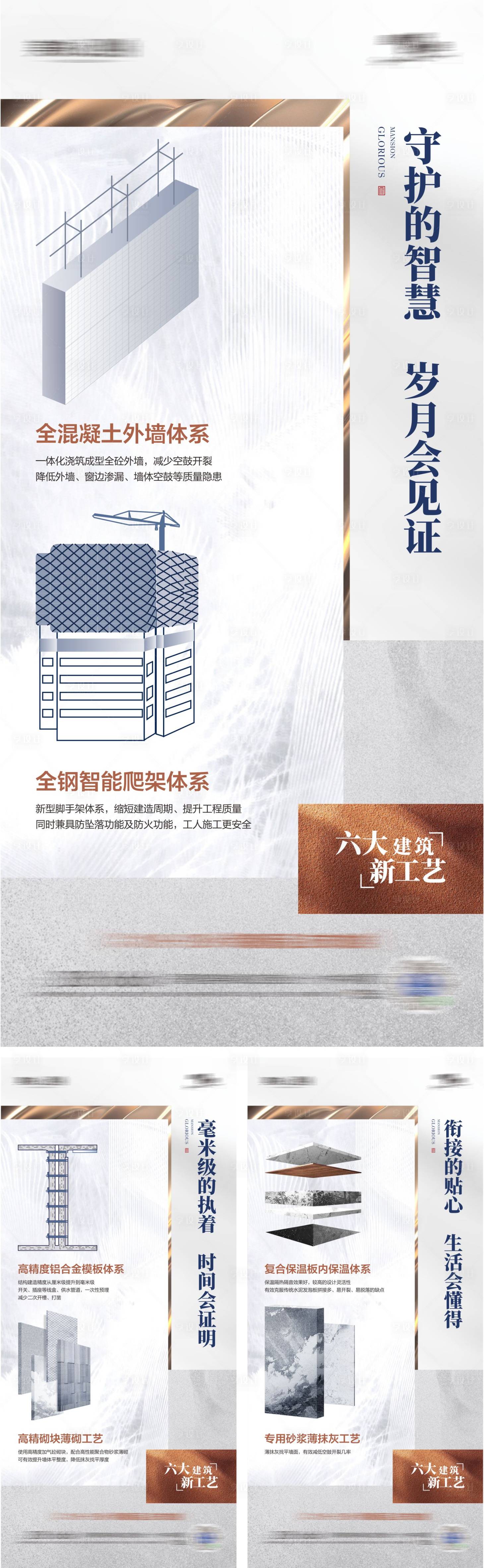 源文件下载【享设计】搜索编号：59470005050388238【建筑匠心工艺系列海报】