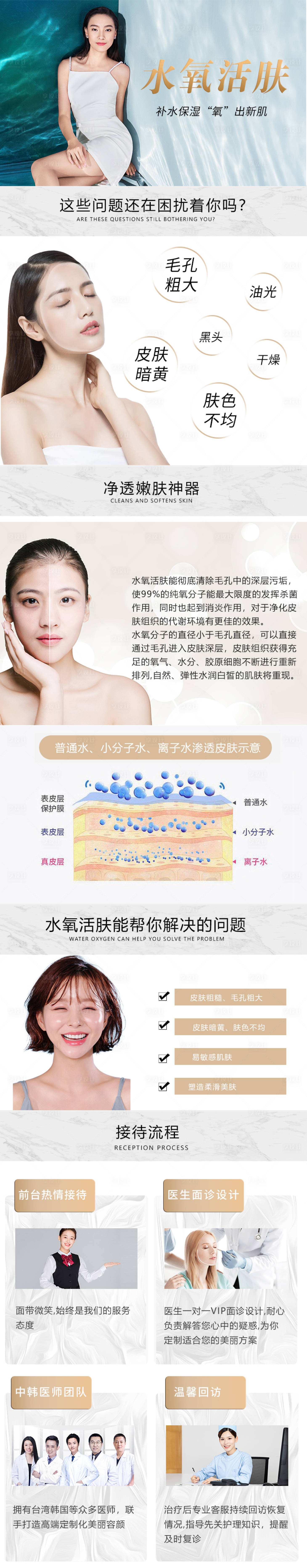 美容皮肤管理水氧护肤海报设计图片下载 - 觅知网