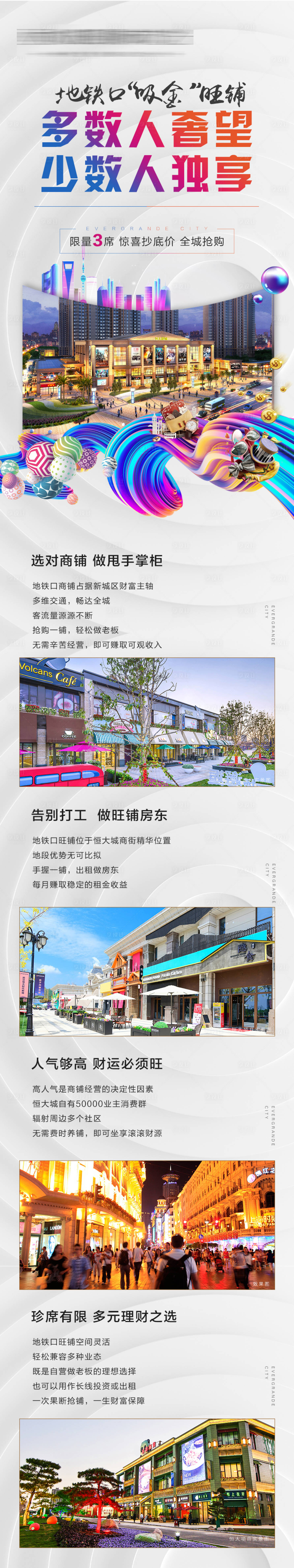 源文件下载【享设计】搜索编号：93250005350419400【地铁口商铺长图】