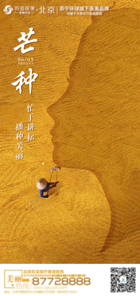 源文件下载【芒种医美节日海报】编号：31310004952995340
